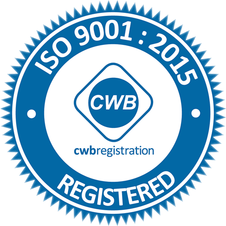 Canadian Welding Bureau ISO 9001 cerification logo